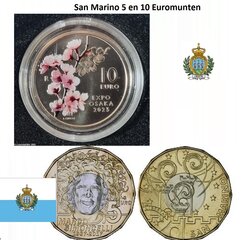San Marino 5 en 10 euromunten
