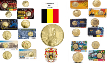 Coincards met  2½ euromunt