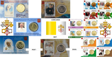 Vatican City Stamp & Coin