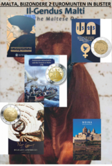 Coincards in blister met 2 euromunt