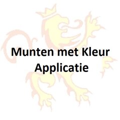 Munten met kleur applicatie 2026