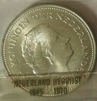 10 Gulden 1970, zilver 720/1000