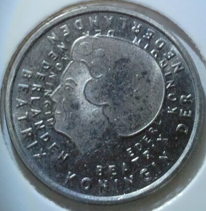Beatrix 1 Gulden 2001, UNC, laatste gulden