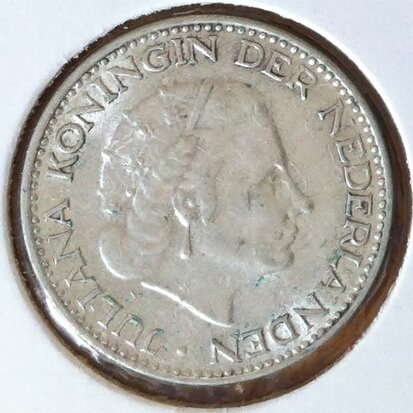 1 Gulden 1967, UNC, Zilver