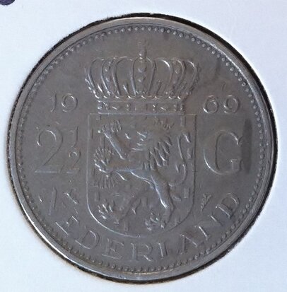 2½ Gulden 1969, Vis, Prachtig