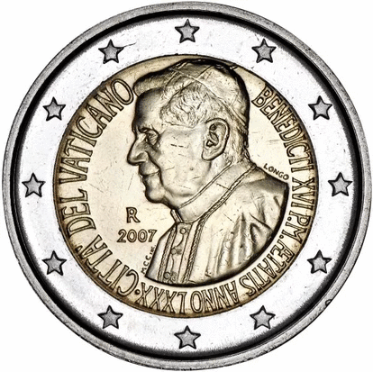 2007 munt: Verjaardag Paus Benedictus
