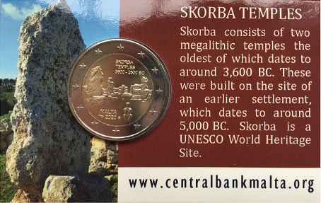 2020: Tempels van Skorba, BU in coincard