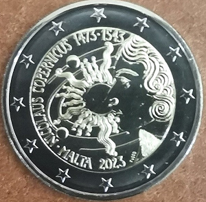 2023: Nicolaas Copernicus, munt alleen in coincard
