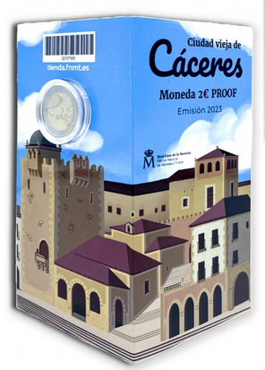 2023: Binnenstad Cáceres, Proof in coincard