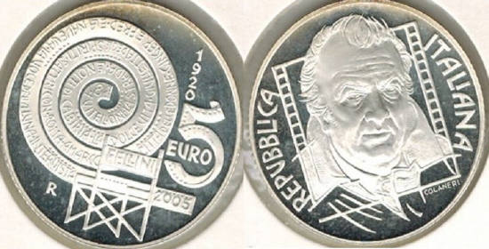 5 euromunt "Federico Fellini", LS-G23