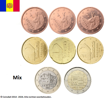 Mix Euromunten Andorra