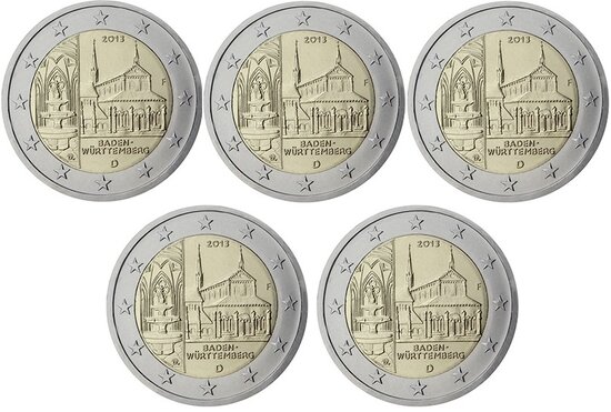 2013: 5 X 2 euro, Klooster Maulbronn