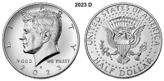 ½ Dollar 2023, D