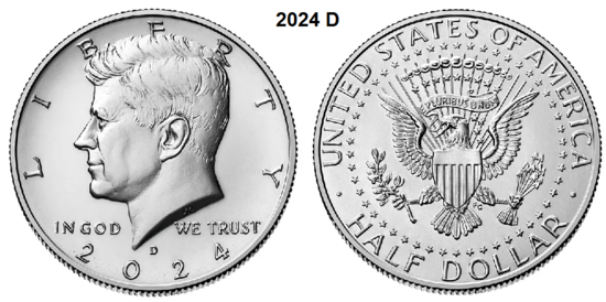 US ½ Dollar 2024, mmt D