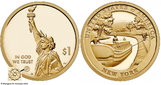 1 US Dollar 2021, New York