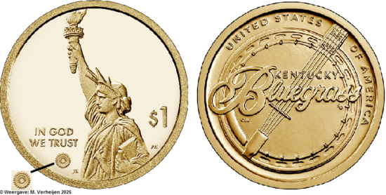 1 US Dollar 2022, Kentucky