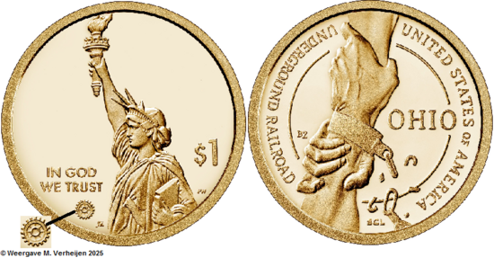 1 US Dollar 2023, Ohio