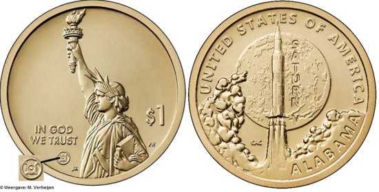1 US Dollar 2024, Alabama