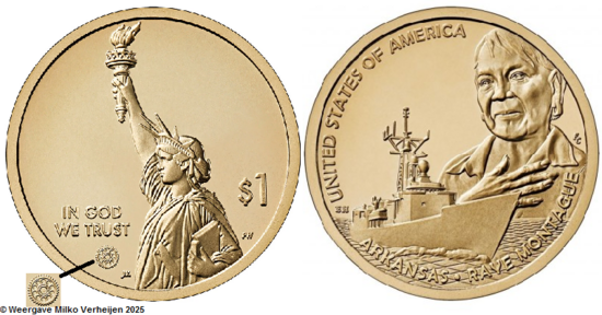 1 US Dollar 2025, Arkansas