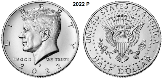 US ½ Dollar 2022, mmt P