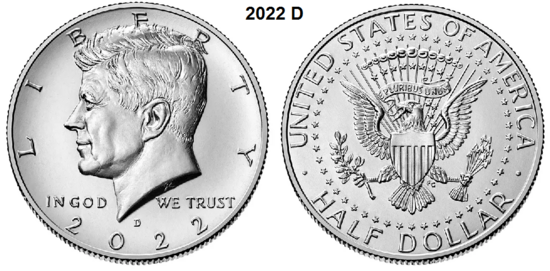 US ½ Dollar 2022, mmt D