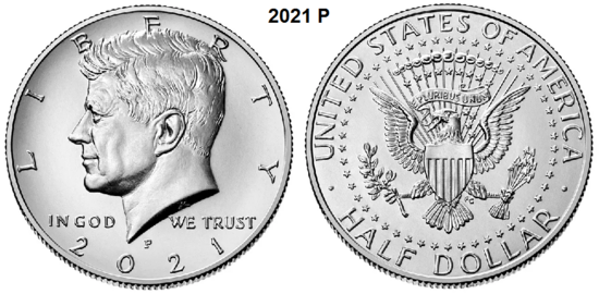 US ½ Dollar 2021, mmt P