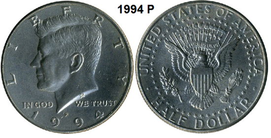 US ½ Dollar 1994, mmt P