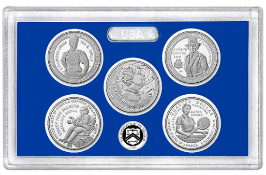 Proofset 25 Cent 2025 American Women Quarters