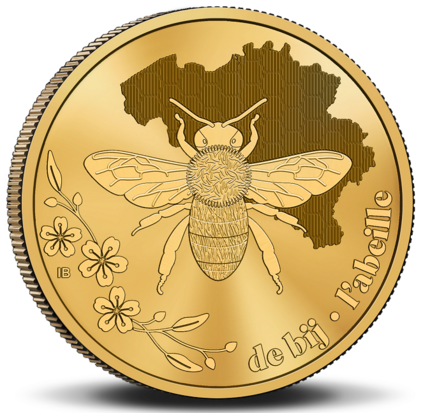 België 2½ Euro 2024 "De bij in België", BU in coincard Frans