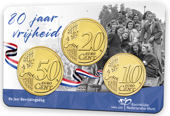 Nederland  80 cent 2025 "80 Jaar Vrijheid", BU