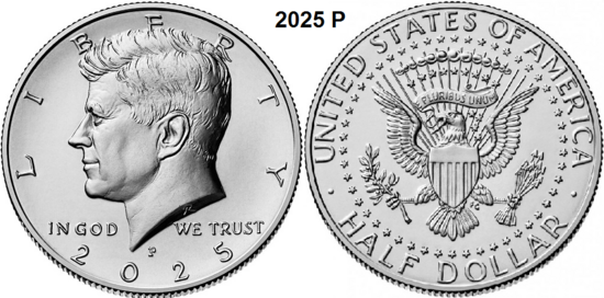 US ½ Dollar 2025, mmt P
