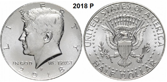 US ½ Dollar 2018, mmt P