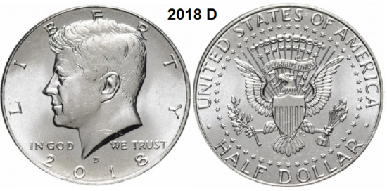US ½ Dollar 2018, mmt D