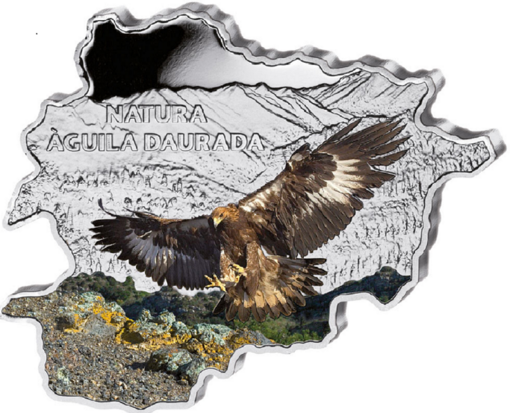 Andorra 10 Diners 2013, "Eagle", Zilver Ag 0,999, Proof met COA