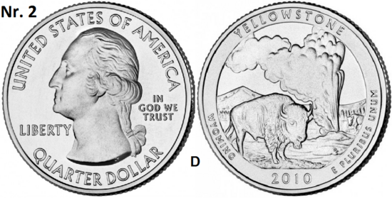 25 Cent 2010, Yellowstone National Park Wyoming mmt D