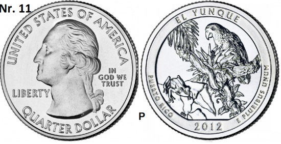 25 Cent 2012, El Yunque National Forest, Puerto Rico mmt P