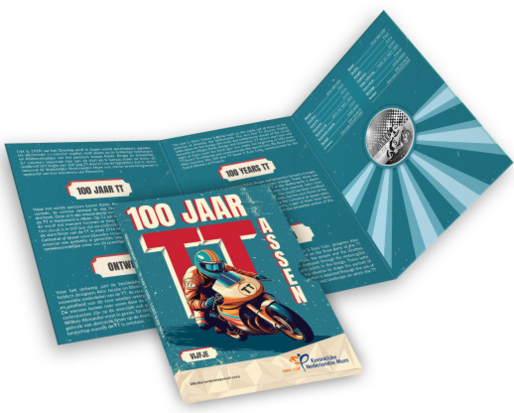 Nederland 5 Euro 2025 '100 jaar TT van Assen', Proof in blister