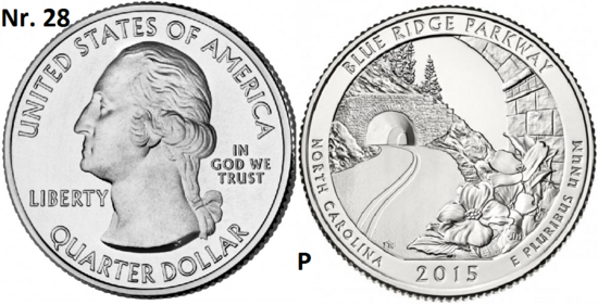25 Cent 2015, Blue Ridge Parkway, North Carolina mmt P