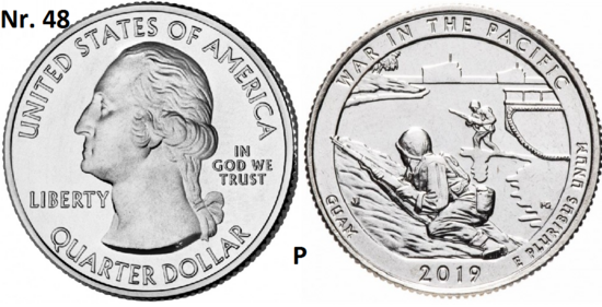 25 Cent 2019, War in the Pacific National Historical Park, Guam mmt P