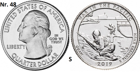 25 Cent 2019, War in the Pacific National Historical Park, Guam mmt S