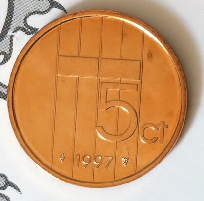 Beatrix 5 Cent 1997, FDC