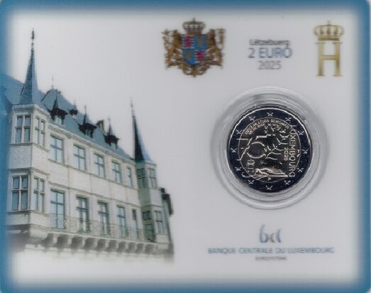 2025: 75ste verjaardag van de Schumanverklaring mmt Raaf in coincard