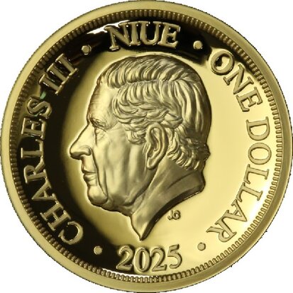 Niue 1 Dollar 2025 'Ter nagedachtenis aan Koningin Elizabeth II', Proof