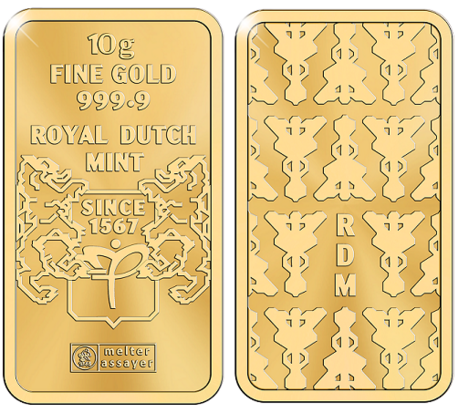 Nederland Goudbaar 10 gram