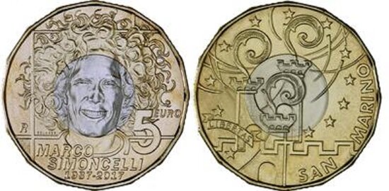 San Marino 5 Euro 2017 "Marco Simoncelli"