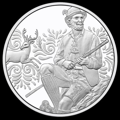 Oostenrijk 10 euro 2025 "Aufbrezeln - Leder", Prooflike/HGH in Zilver Ag 925