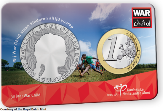 Nederland  1 Euro én penning 2025 "War Child", BU voorkant