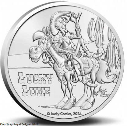 2024: Lucky Luke, munt voorkant