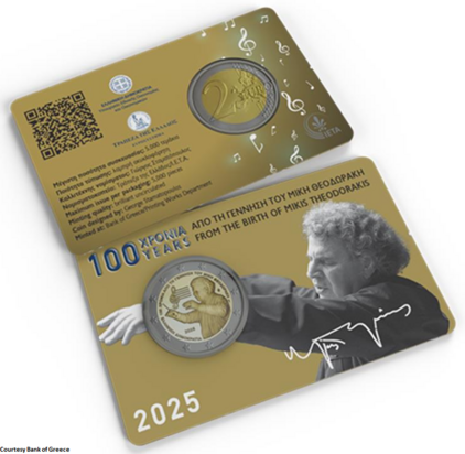 2025: 100ste verjaardag Mikis Theodorakis, BU in coincard