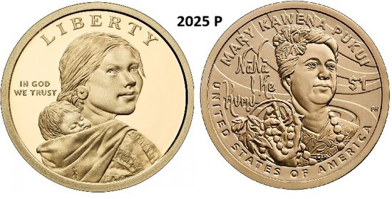 1 Dollar 2025, P